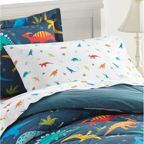 Wildkin Jurassic Dinosaurs 100% Cotton Pillowcase - Standard | Wayfair