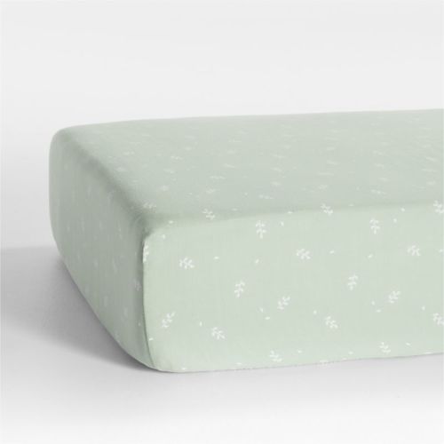 Supersoft Lilac Rose Organic Cotton Gauze Baby Crib Fitted Sheet