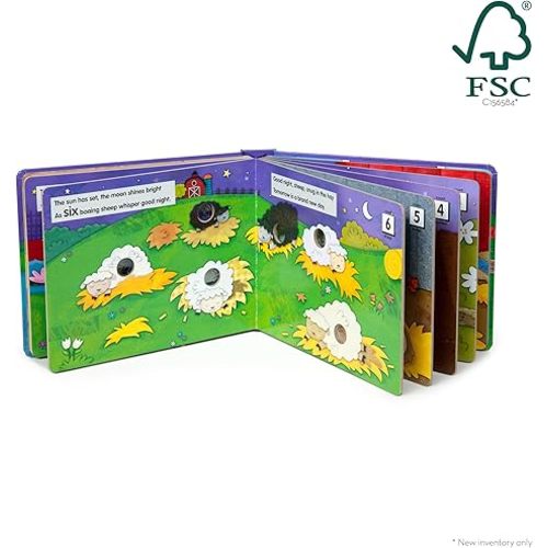 Melissa & Doug Children's Book - Poke-a-Dot: Goodnight, Animals (Board Book with Buttons to Pop) - FSC Certified