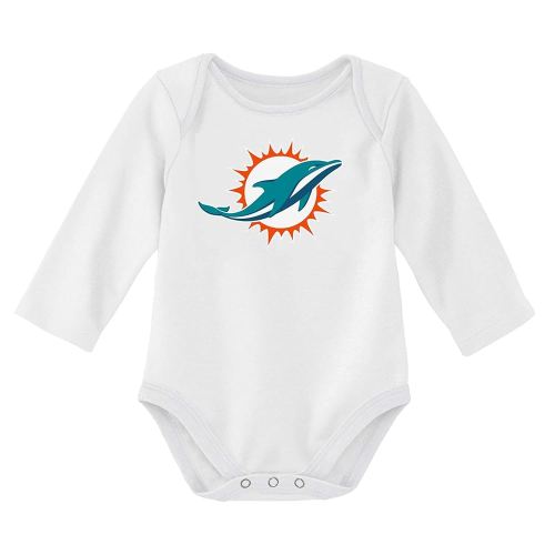 Outerstuff NFL Newborn & Infants 0-24 Months Official Primary Logo Long Sleeve Creeper Bodysuit Romper