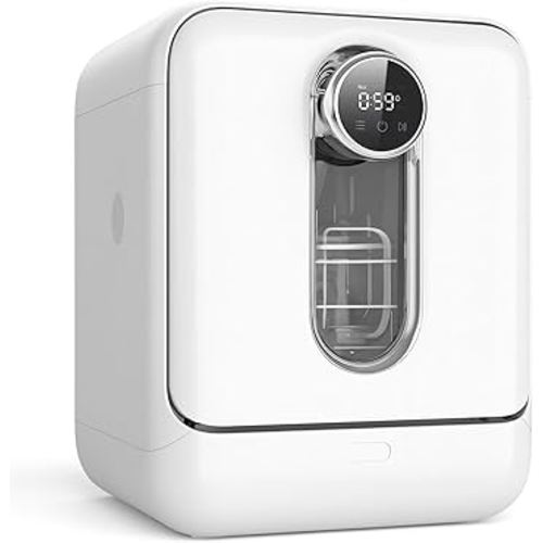 Baby Bottle Washer Sterilizer & Dryer, Bottle Cleaner Machine, 72H Germ-Free Storage, White