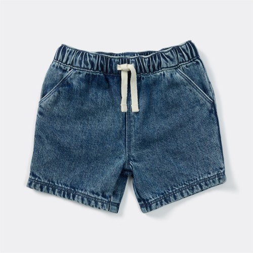 Dymples Baby Denim Shorts - Denim Blue