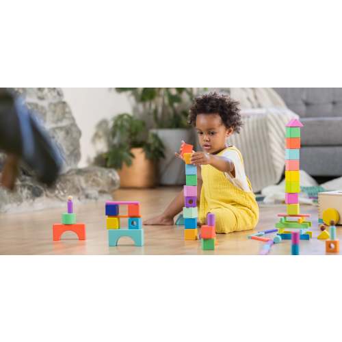 Wooden Block Set | 70-Piece Block Set for Toddlers & Kids | Lovevery