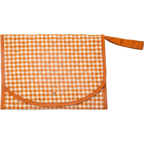 Babys Organic Cotton Gingham Changing Pad, Sienna - GRECH & CO. | Maisonette
