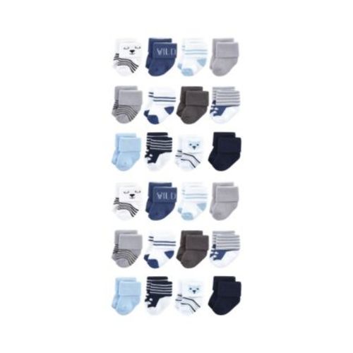 Baby Boys Hudson Cotton Rich Terry Socks 24-Pack, Bear