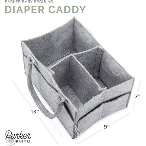 Parker BabyCo - diaper caddy gift set large/regular (Gray)