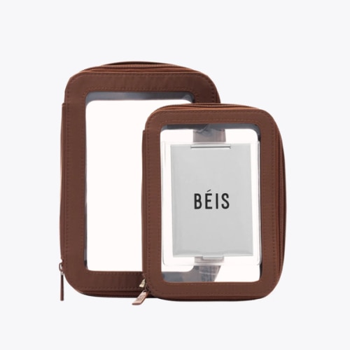 BÉIS The In Flight Travel Bags Set of 2 (Maple)