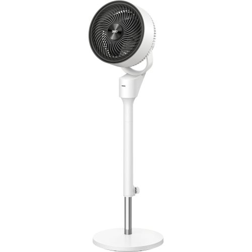 Dreo Fan for Bedroom, 80° Oscillating Standing Fan, 25dB Quiet, 80ft Pedestal Fans for Home Office, 90° Manual Vertical, 3 Speeds, Remote, 34-41" Adjustable Height, Air Circulator