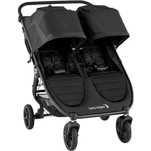 Baby Jogger City Mini GT2 All-Terrain Double Stroller, Jet , 40.7x29.25x42.25 Inch (Pack of 1), Black