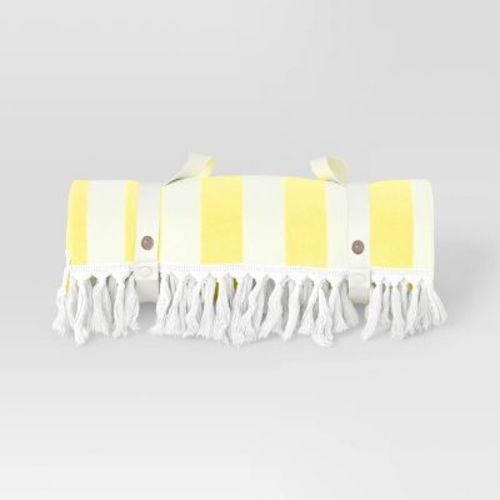 2 Person Beach Blanket Yellow - Sun Squad™