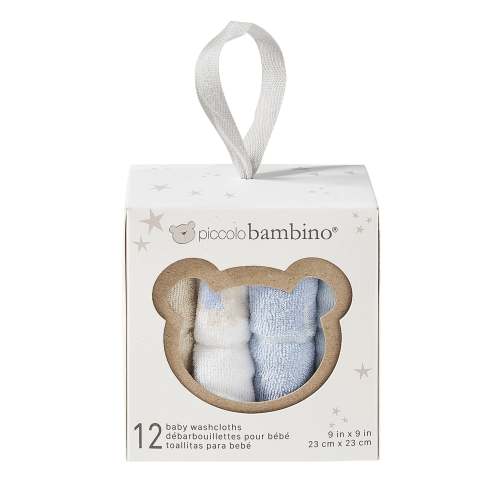 Washcloths Gift box (12) - Blue