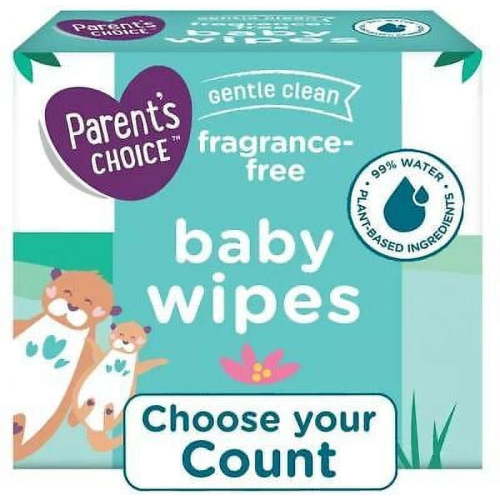 Parent's Choice Unscented Sensitive Baby Wipes, Assorted Packs