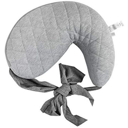 Boppy Anywhere Nursing Pillow | Breastfeeding and Bottle Feeding Support at Home and for Travel | Plus Sized to Petite| Machine Washable | Soft Quilted Gray with Stretch Belt