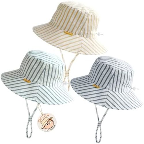 FURTALK Baby Sun Hat Toddler Boys Girls Bucket Hats 0-5 Years Kids UPF 50+ Sun Protection Summer Beach Hats