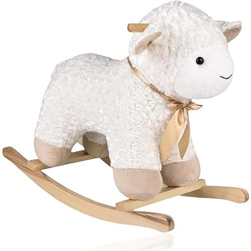 Rocking Shiloh Sheep Ride On Toy, Forest & Twelfth Stuffed Animal Rockers for 6 Month – 3 Year Old Infants and Toddlers, Stuffed Rocking Animal Child Rocking Toy (Shilo Sheep)