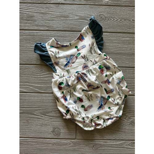 Ruffle Sleeve Duck Romper