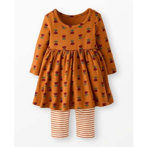 Baby Long Sleeve Skater Dress & Leggings Set | Hanna Andersson