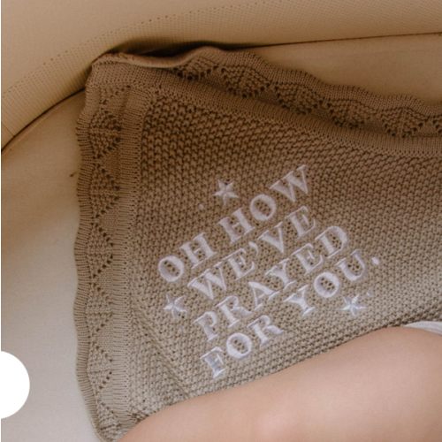 Oh How We've Prayed For You Knit Blanket – OUR HOUSE ABOVE