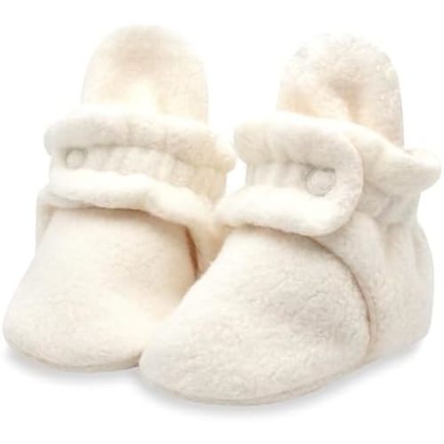 Zutano Baby Boys' Cozie Fleece Baby Booties With Grippers