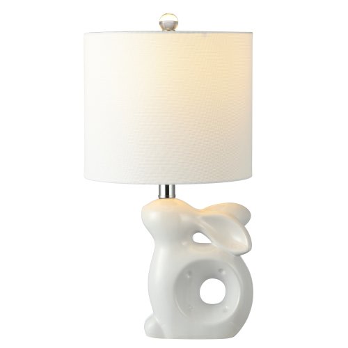 SAFAVIEH Kids Lighting 19" Ruby Rabbit Lamp - 10.3"x10"x19"