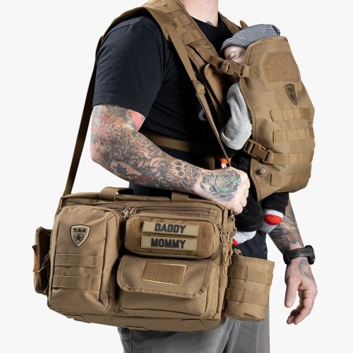 Deuce 2.0 Tactical Diaper Bag + Baby Carrier Bundle