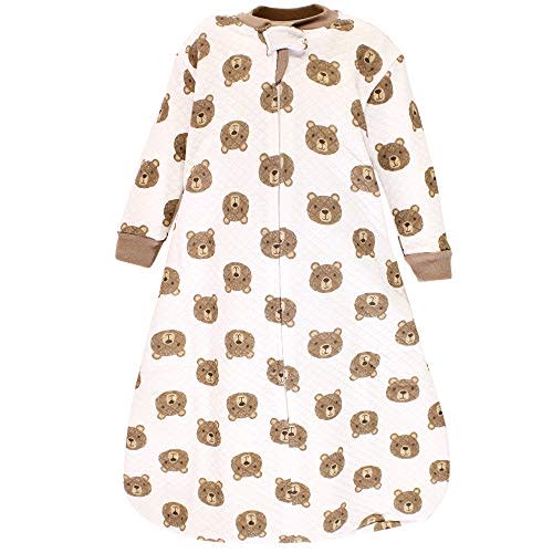 Hudson Baby Unisex Baby Premium Quilted Long Sleeve Sleeping Bag and Wearable Blanket
