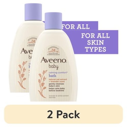 (2 pack) Aveeno Baby Calming Comfort Bath Body Wash, Lavender & Vanilla, 8 fl oz