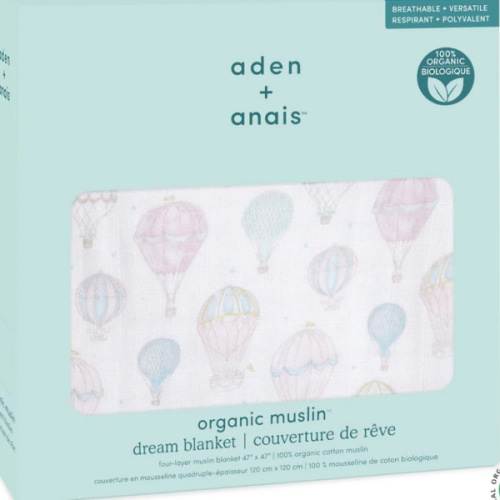 Above The Clouds Organic Baby Blanket | aden + anais