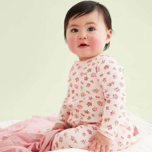 bouquet de fleurs organic cotton magnetic parent favorite footie