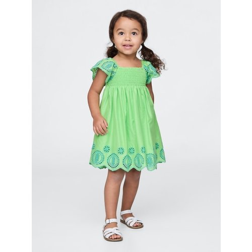 Baby & Toddler Smocked Eyelet Dress