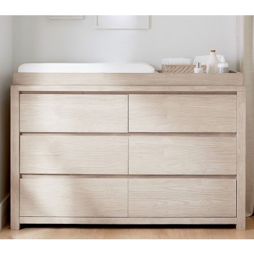 Costa Extra Wide Nursery Changing Table Dresser & Topper | Pottery Barn Kids