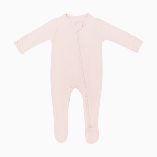 Kyte Baby Zipper Footie - Blush, 0-3 M