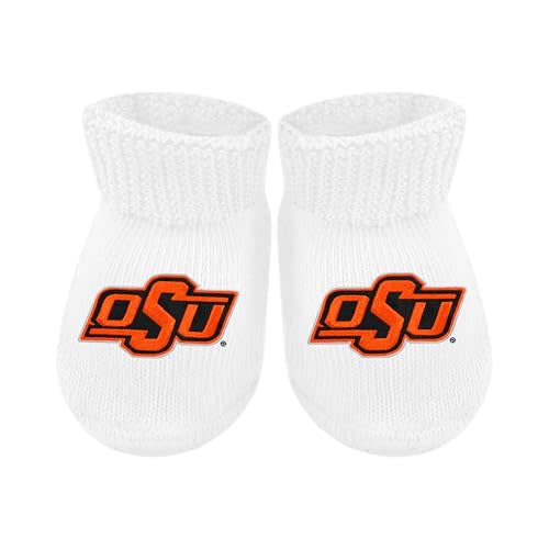 Creative Knitwear College Baby Bootie Sock - Team Logo, Multiple Colors, for Boys & Girls (Newborn - 6 Months)