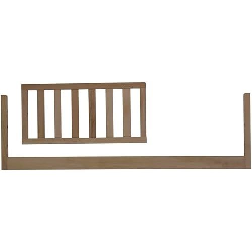 dadada Baby’s Bed Rail for Toddlers – Crib Conversion Kit – Toddler Rail (Walnut)