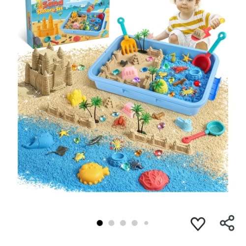 Amazon.com: FRUSE Ocean Sensory Bin,Play Sand Art Kit with 2.2lbs Play Sand,12 Sea Animal Toys,Sand Molds,Role Play Beach Toy Sandbox Toys for Toddlers 3 4 5 6 7 : Toys & Games
