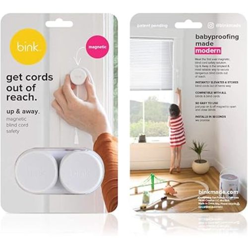 Up & Away | Magnetic Window Blind Cord Safety | x2 Pack