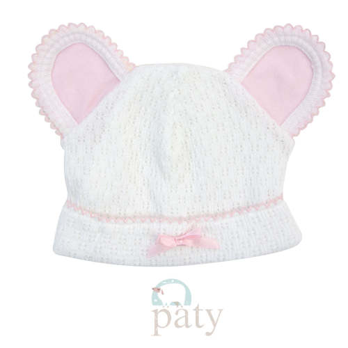 White Bear Cap w/ Cotton Trim Options #114J