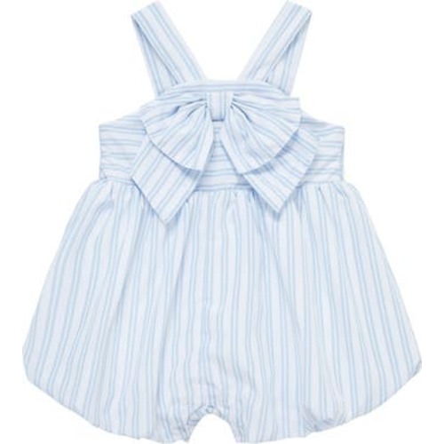 Stripe Bow Accent Bubble Romper