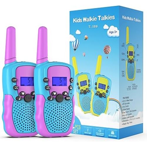 Selieve Walkie Talkies for Kids Ages 3-12 Two Way Radio with Flashlight