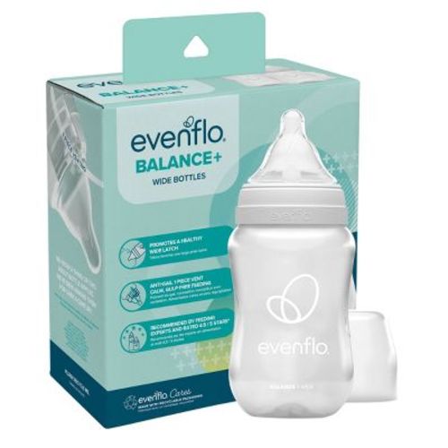 Evenflo Balance Wide-neck Anti-colic Baby Bottles - 9oz/2pk