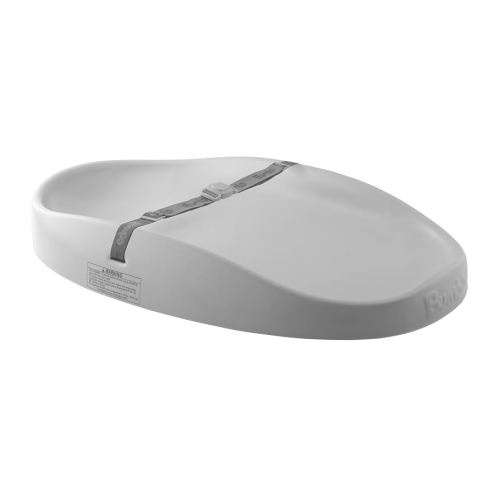 Bumbo Changing Pad, Easy to Clean, Lightweight, Waterproof Foam, Soft and Comfortable, includes Safety Strap, Cool Grey