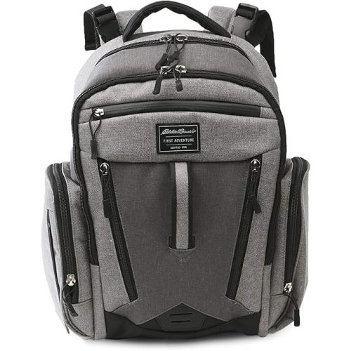 Eddie Bauer Places & Spaces Bridgeport Diaper Bag Backpack, 1 Count (Pack of 1)