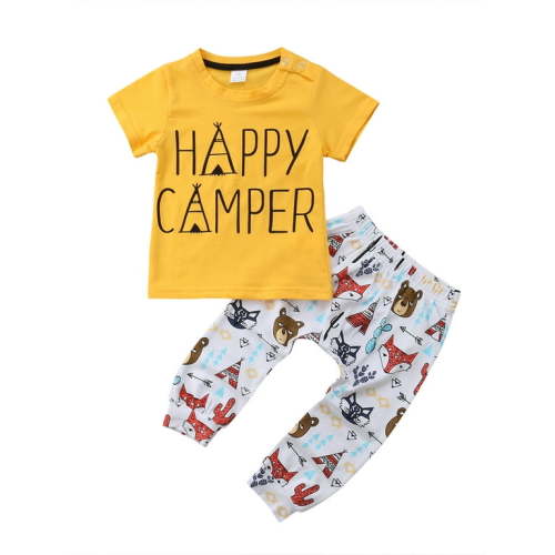 Kuriozud Newborn Baby Boys Tops Pants 2Pcs Outfits Set Clothes 0-2T