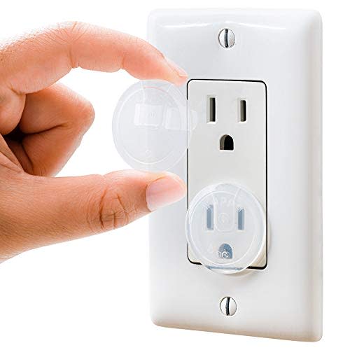 Clear Outlet Covers (50 Pack) VALUE PACK – Baby Safety Outlet Plug Covers – Durable & Steady – Child Proof Your Outlets Easily