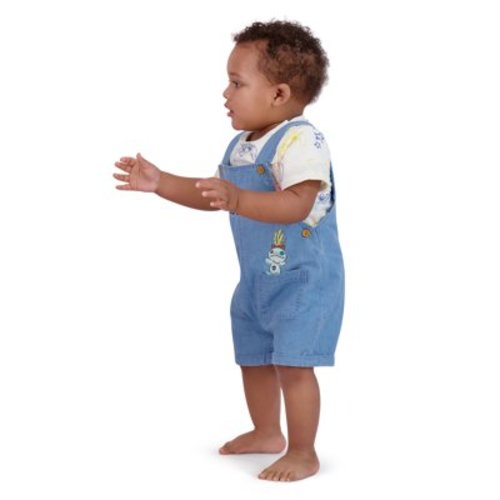 Stitch Baby Boy Shortall Set, Sizes 0/3 Months-24 Months