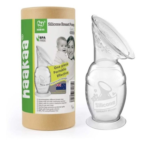 Haakaa Silicone Breast Pump with Suction Base 150ml ( Cap Sold Separately)