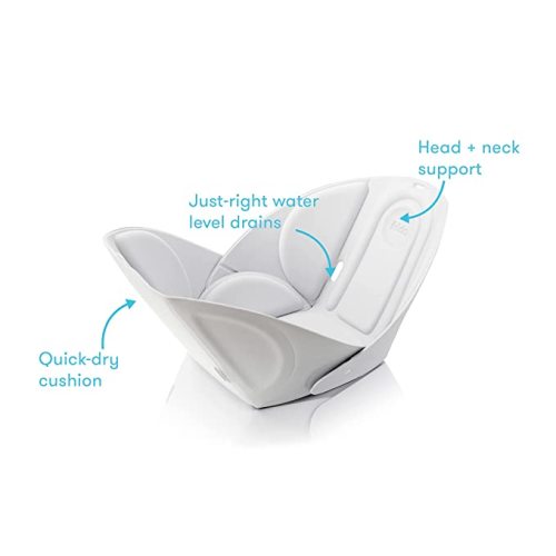 Frida Baby Soft Sink Baby Bath Seat | Sink Bather for Baby | Easy to Clean Baby Bathtub + Bath Cushion That Supports Baby's Head