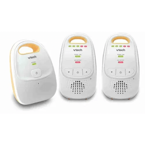 VTech Safe and Sound Audio Baby Monitor with 2 Parent Units, White, One Size
