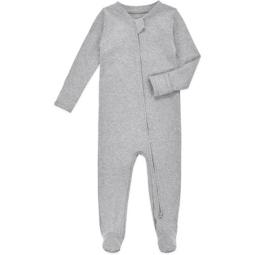 Aablexema Baby Footie Pajamas with Mittens - 3Pcs Infant Footed Sleeper Cotton Sleepwear Outfits