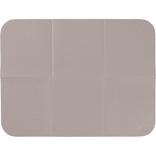 Ubbi On-The-Go Diaper Changing Baby Mat, Soft and Comfortable Diaper Bag Accessory Must Have for Newborns, Easy to Clean, Portable Folding Pad, Baby Traveling Accessories, Taupe